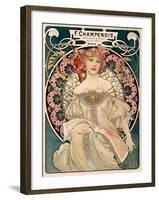 F. Champenois imprimeur Editeur-Alphonse Mucha-Framed Art Print