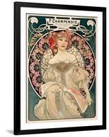 F. Champenois imprimeur Editeur-Alphonse Mucha-Framed Art Print