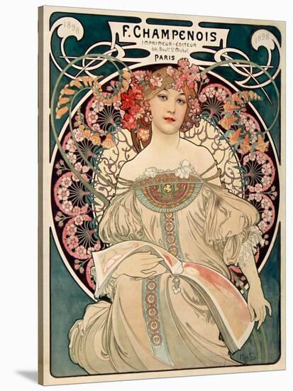 F. Champenois imprimeur Editeur-Alphonse Mucha-Stretched Canvas