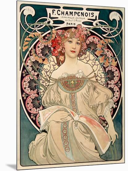 F. Champenois imprimeur Editeur-Alphonse Mucha-Mounted Art Print