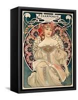 F. Champenois imprimeur Editeur-Alphonse Mucha-Framed Stretched Canvas