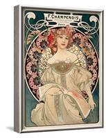 F. Champenois imprimeur Editeur-Alphonse Mucha-Framed Art Print