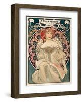 F. Champenois imprimeur Editeur-Alphonse Mucha-Framed Art Print