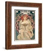 F. Champenois imprimeur Editeur-Alphonse Mucha-Framed Art Print