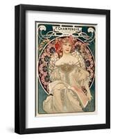 F. Champenois imprimeur Editeur-Alphonse Mucha-Framed Art Print