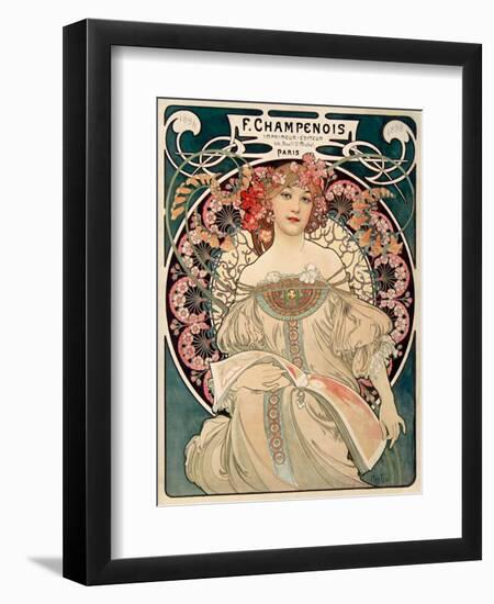 F. Champenois imprimeur Editeur-Alphonse Mucha-Framed Art Print