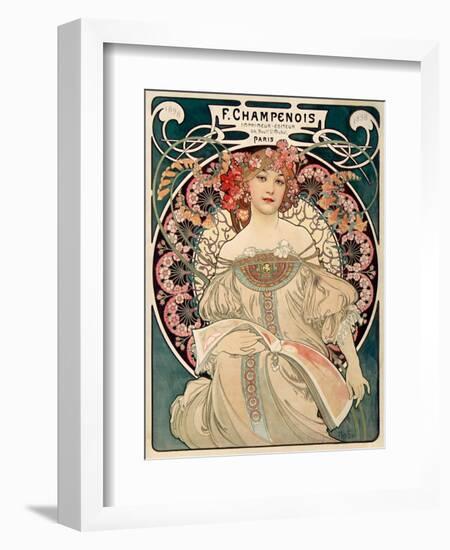 F. Champenois imprimeur Editeur-Alphonse Mucha-Framed Art Print