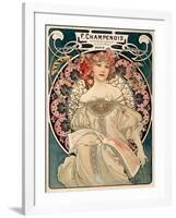 F. Champenois imprimeur Editeur-Alphonse Mucha-Framed Art Print