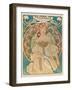 F. Champenois - Printer Publisher (Imprimeur-Éditeur) - Vintage Art Nouveau Poster, 1898-Alphonse Mucha-Framed Art Print