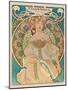 F. Champenois - Printer Publisher (Imprimeur-Éditeur) - Vintage Art Nouveau Poster, 1898-Alphonse Mucha-Mounted Art Print