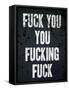 F*ck You You F*cking F*ck Poster-null-Framed Stretched Canvas