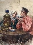 Tea Samovar, Russia-F. De Haenen-Photographic Print