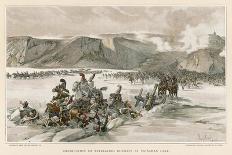 Battle of Austerlitz Russians Retreat Across the Frozen Lake Satschan-F. De Myrbach-Art Print