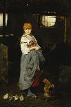 The Farm Girl-F. Ducale-Framed Giclee Print