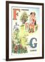 F for Friends, G for Garden-null-Framed Art Print