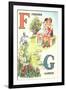 F for Friends, G for Garden-null-Framed Art Print