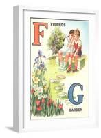 F for Friends, G for Garden-null-Framed Art Print