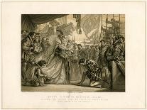 Queen Elizabeth Knighting Drake on Board the Golden Hind..., April 4th 1581-F Fraenkel-Giclee Print