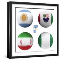 F Group of the World Cup-croreja-Framed Premium Giclee Print