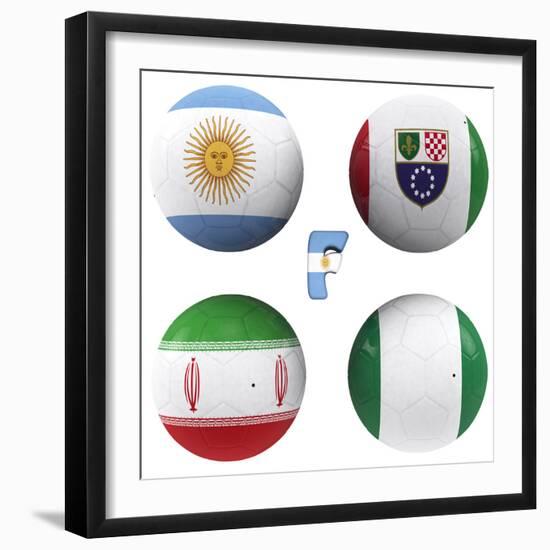 F Group of the World Cup-croreja-Framed Premium Giclee Print