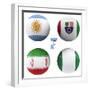 F Group of the World Cup-croreja-Framed Premium Giclee Print