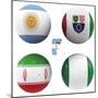 F Group of the World Cup-croreja-Mounted Premium Giclee Print