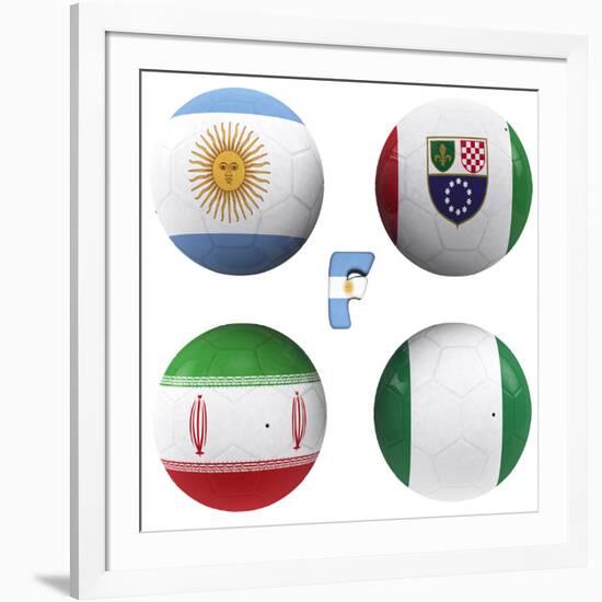 F Group of the World Cup-croreja-Framed Premium Giclee Print