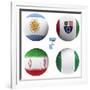 F Group of the World Cup-croreja-Framed Premium Giclee Print