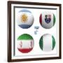 F Group of the World Cup-croreja-Framed Premium Giclee Print