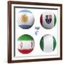 F Group of the World Cup-croreja-Framed Premium Giclee Print