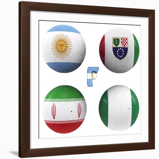 F Group of the World Cup-croreja-Framed Art Print