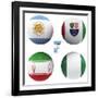 F Group of the World Cup-croreja-Framed Art Print