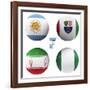 F Group of the World Cup-croreja-Framed Art Print