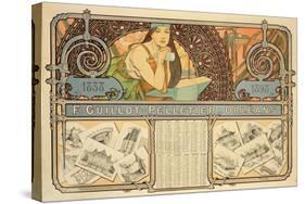 F. Guillot Pelletier Calendar, 1897-Alphonse Mucha-Stretched Canvas