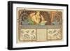 F. Guillot Pelletier Calendar, 1897-Alphonse Mucha-Framed Giclee Print