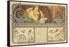 F. Guillot Pelletier Calendar, 1897-Alphonse Mucha-Framed Stretched Canvas