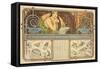 F. Guillot Pelletier Calendar, 1897-Alphonse Mucha-Framed Stretched Canvas