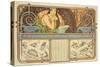 F. Guillot Pelletier Calendar, 1897-Alphonse Mucha-Stretched Canvas