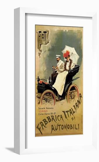 F.I.A.T., Fabbrica Italiana di Automobili-G^ Carpanetto-Framed Art Print