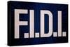 F.I.D.I. F-ck It Do It Blue Poster-null-Stretched Canvas