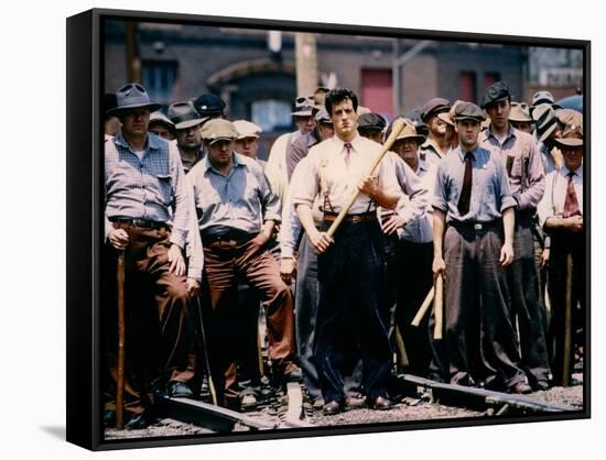 F.I.S.T., 1978 directed by NORMAN JEWISON Sylvester Stallone (photo)-null-Framed Stretched Canvas