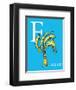 F is for Feather (blue)-Theodor (Dr. Seuss) Geisel-Framed Art Print