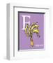 F is for Feather (purple)-Theodor (Dr. Seuss) Geisel-Framed Art Print