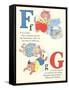 F is for Fish, G is for Games-null-Framed Stretched Canvas