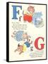 F is for Fish, G is for Games-null-Framed Stretched Canvas
