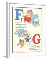 F is for Fish, G is for Games-null-Framed Art Print