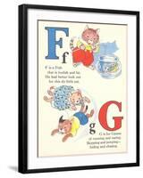 F is for Fish, G is for Games-null-Framed Art Print