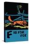 F is for Fox-Charles Buckles Falls-Stretched Canvas