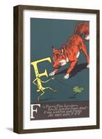 F Is for Fox-null-Framed Art Print