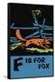 F is for Fox-Charles Buckles Falls-Framed Stretched Canvas